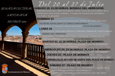 Imagen SEMANA CULTURAL SANTA ANA MONROY 2019